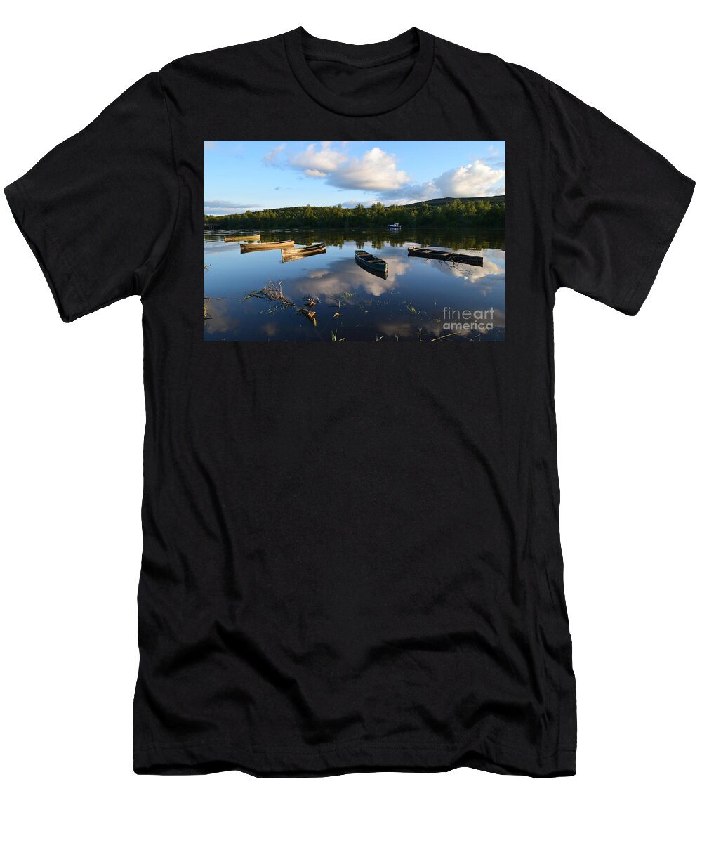 River Suir T-Shirt featuring the photograph River Suir reflections by Joe Cashin