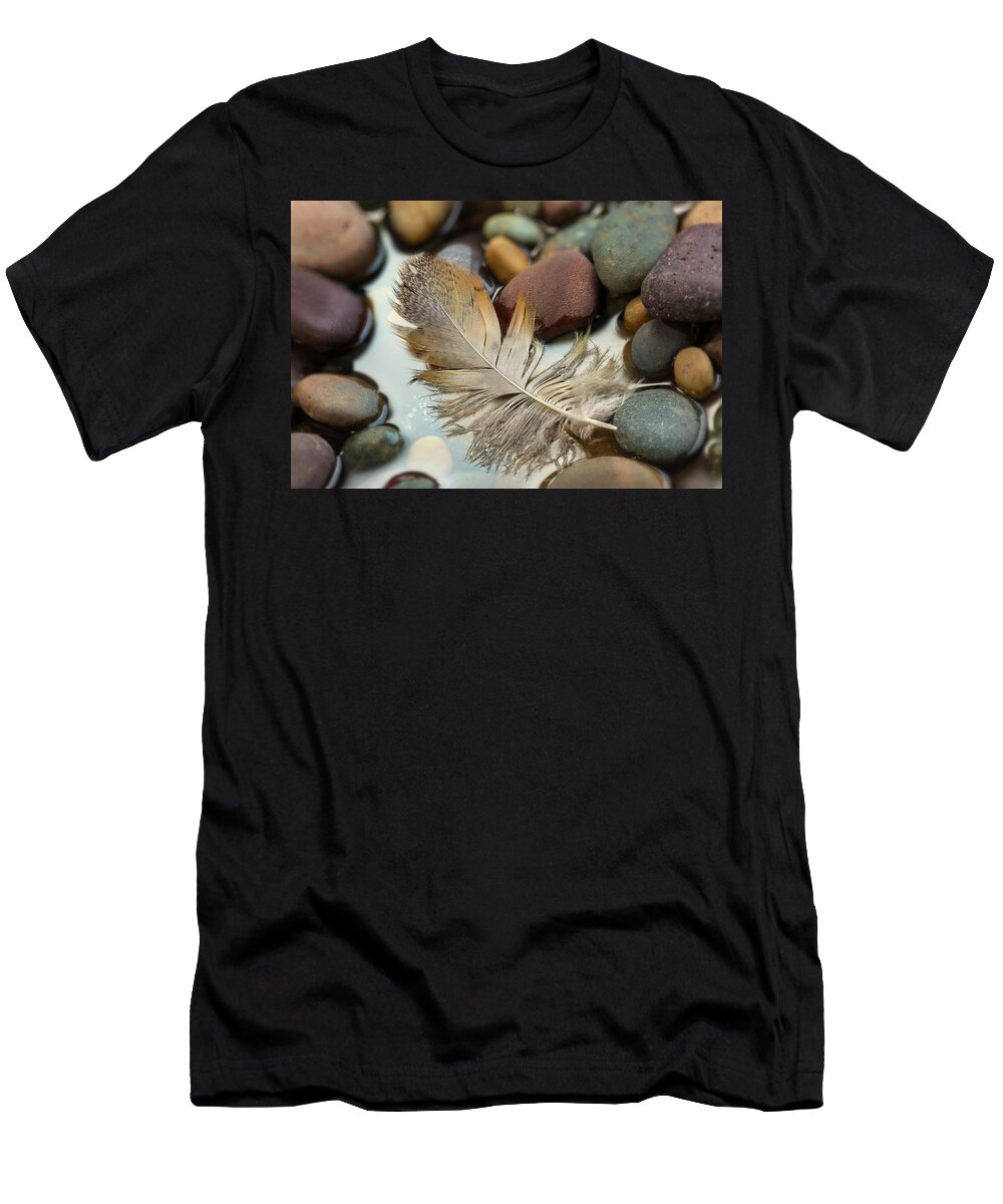 Balance T-Shirt featuring the photograph Rocky Landing by John Rogers