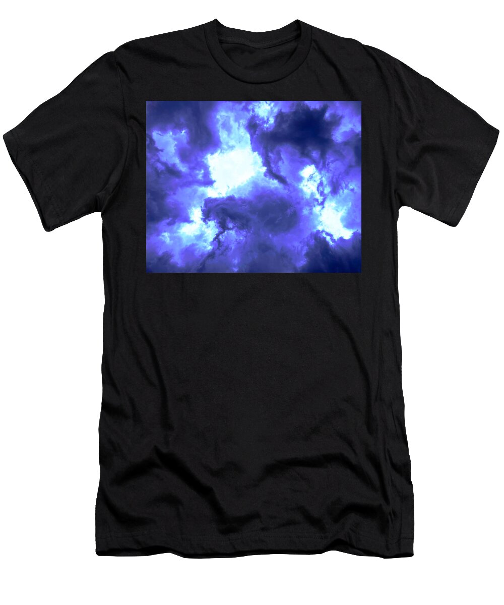 Rorschach T-Shirt featuring the photograph Rorschach On High in Purple by Lee Darnell