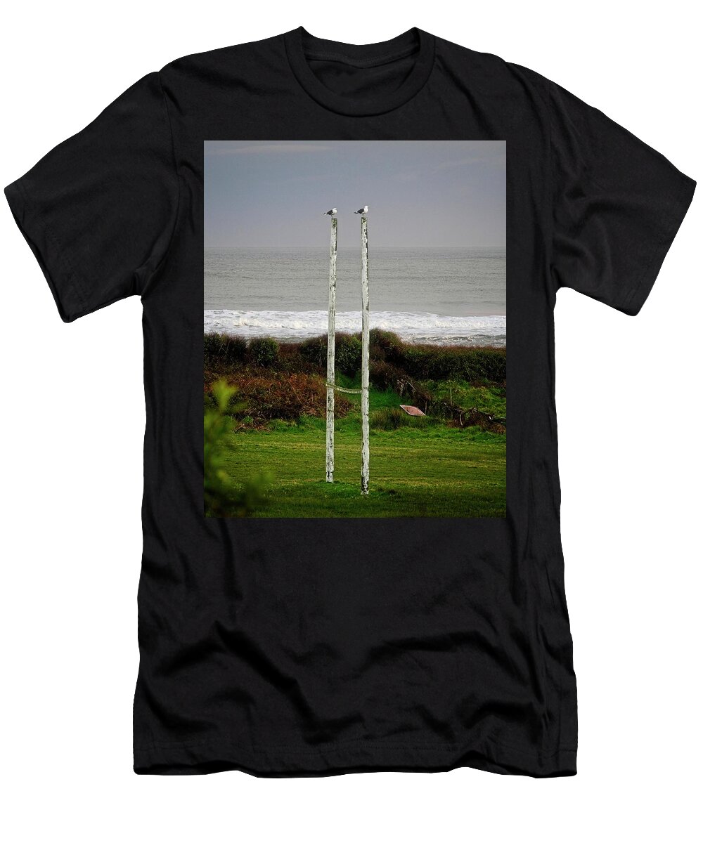 New Zealand T-Shirt featuring the photograph Rugby Goal - Hokitika - New Zealand by Steven Ralser
