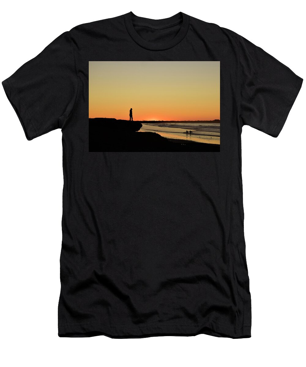 Sunrise T-Shirt featuring the photograph Sachuest Sunrise I by Nancy De Flon