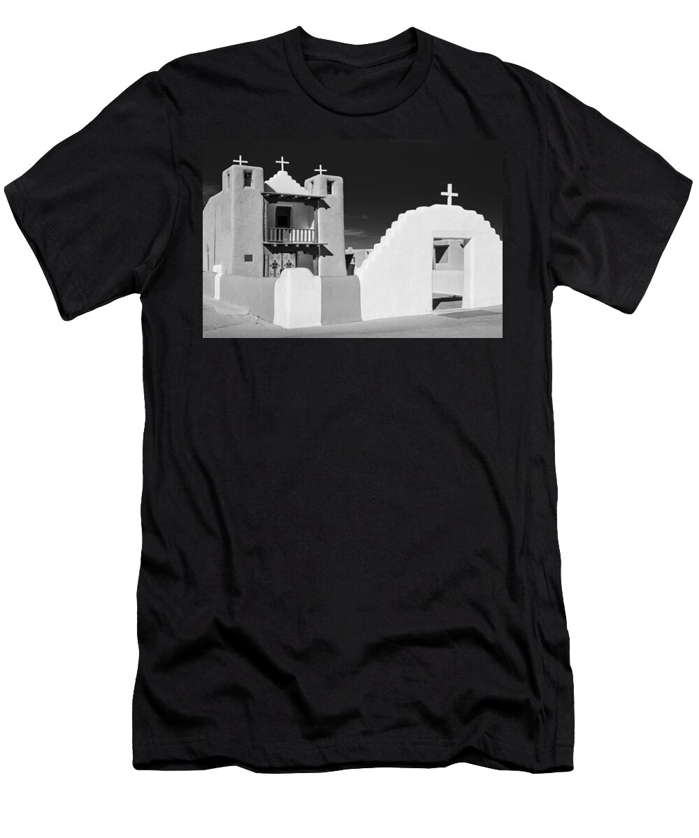 San Geronimo T-Shirt featuring the photograph San Geronimo de Taos by Peter Boehringer