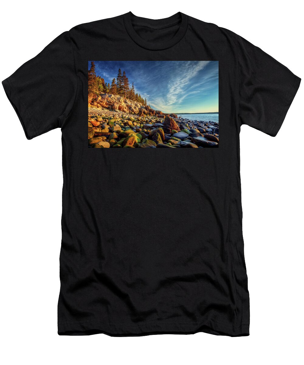 Acadia National Park T-Shirt featuring the photograph Schoodic 0495 by Greg Hartford
