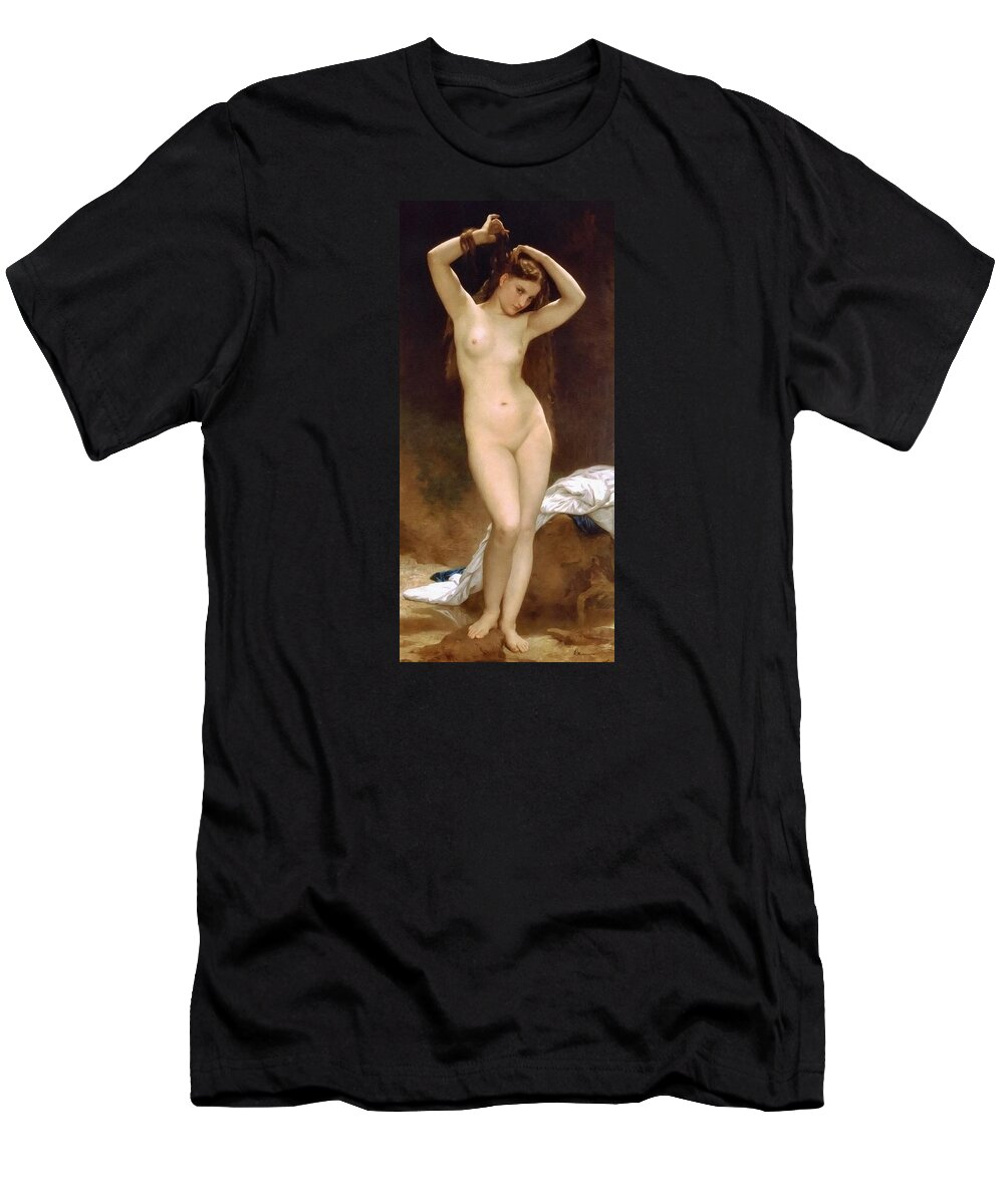 Oil T-Shirt featuring the painting Serene Sensuality by Georgiana Romanovna