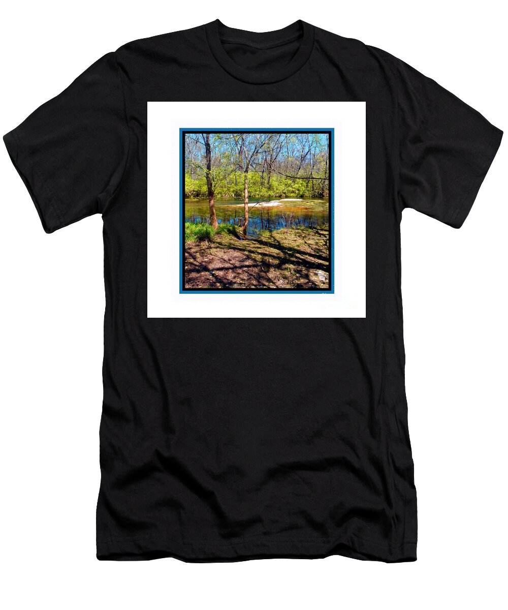 T-Shirt featuring the photograph Shadow Branches by Shirley Moravec