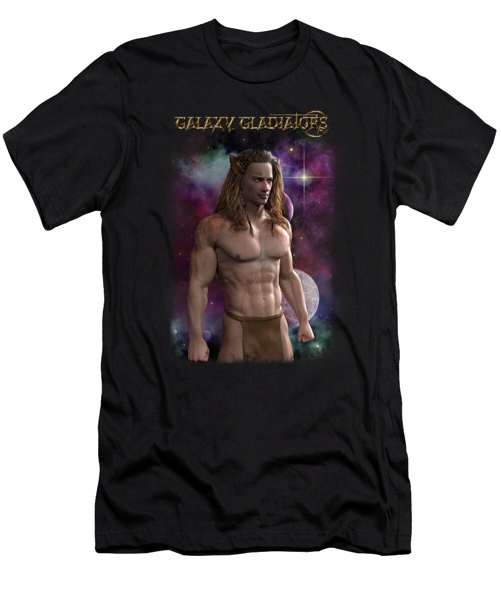 Galaxy Gladiators T-Shirt featuring the digital art Sirius by Elle Arden Walby