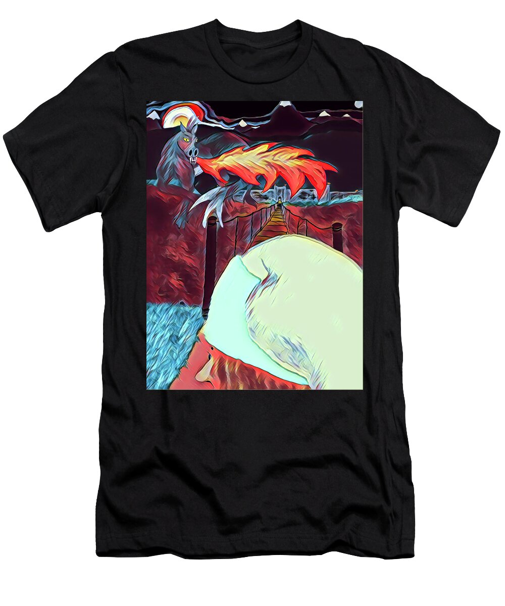  T-Shirt featuring the photograph SnaggleTooth Remastered by Michelle Hoffmann