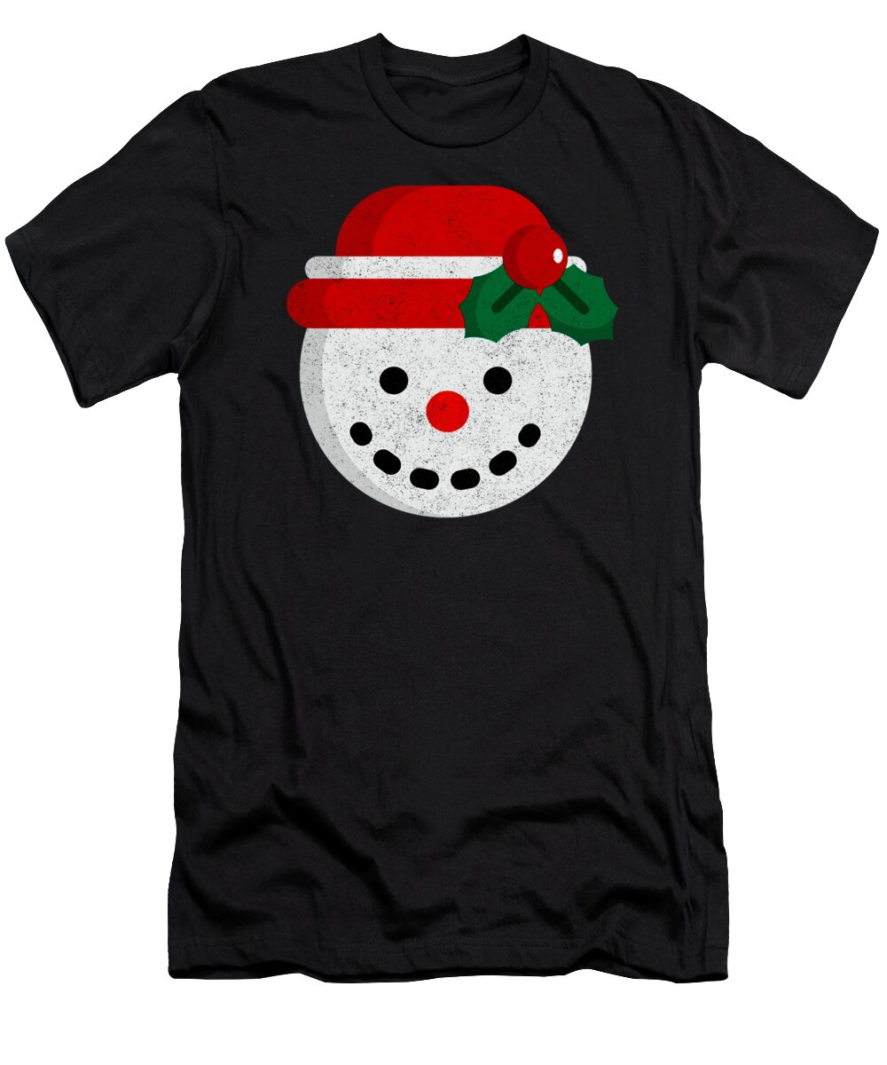 Ugly Christmas T-Shirt featuring the digital art Snowman by Jacob Zelazny