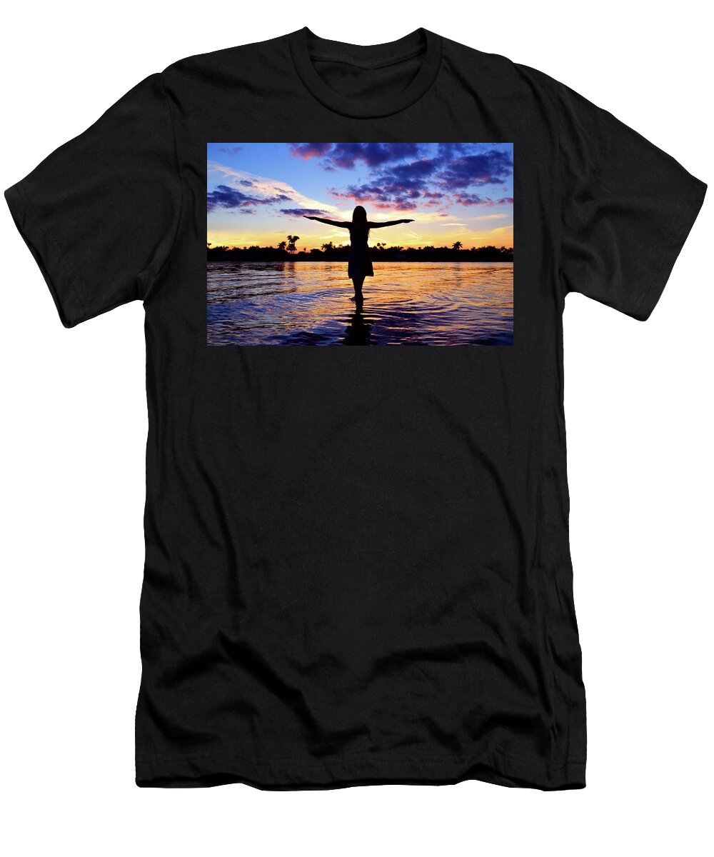 Silhouette T-Shirt featuring the photograph Spirit by Laura Fasulo