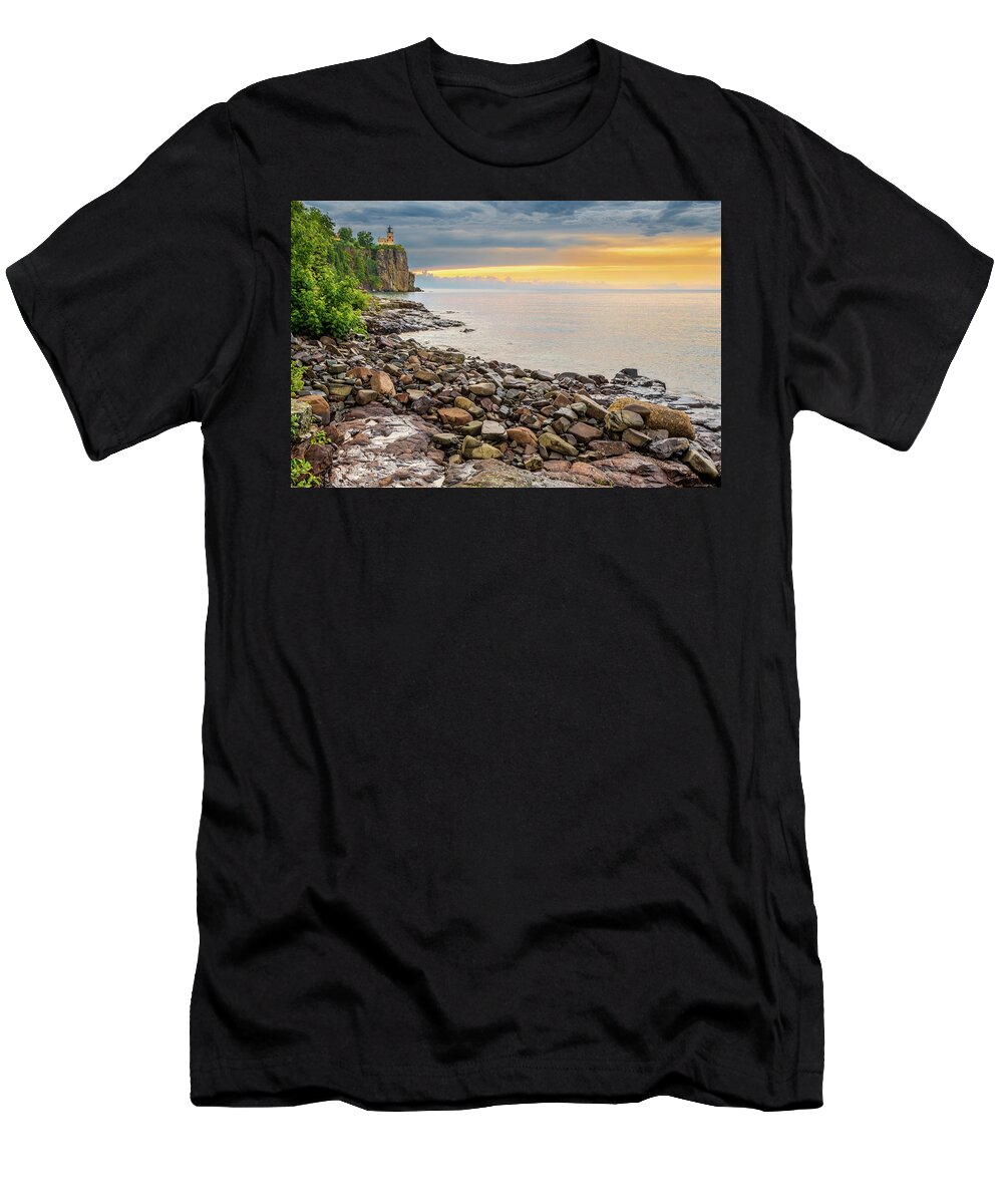 Split Rock Lighthouse T-Shirt featuring the photograph Split Rock Lighthouse by Sebastian Musial