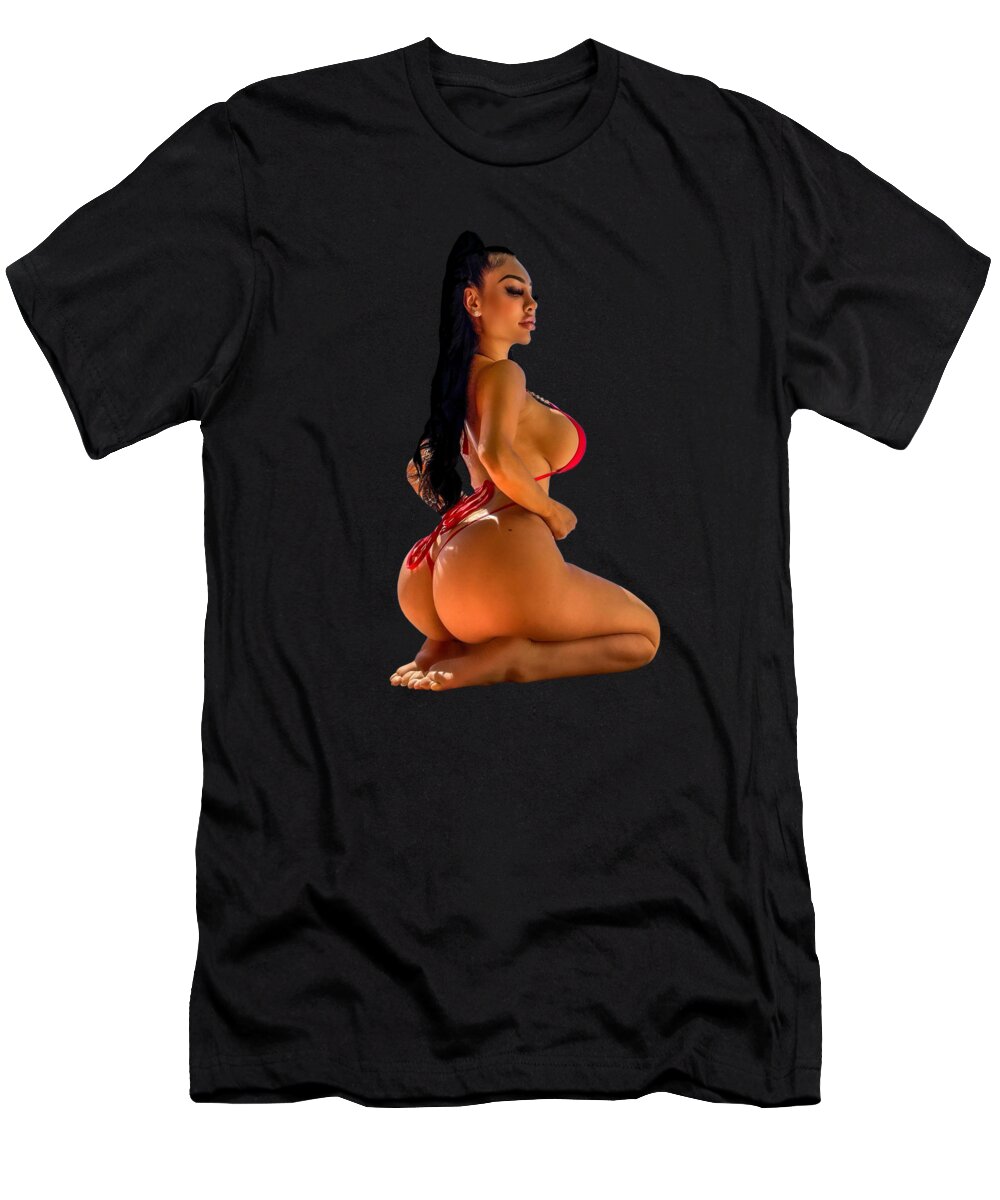 Sporty Big Round Sexy Ass Booty Pawg Hot Gym Milf Big Boobs T-Shirt by  Hello From Aja - Pixels