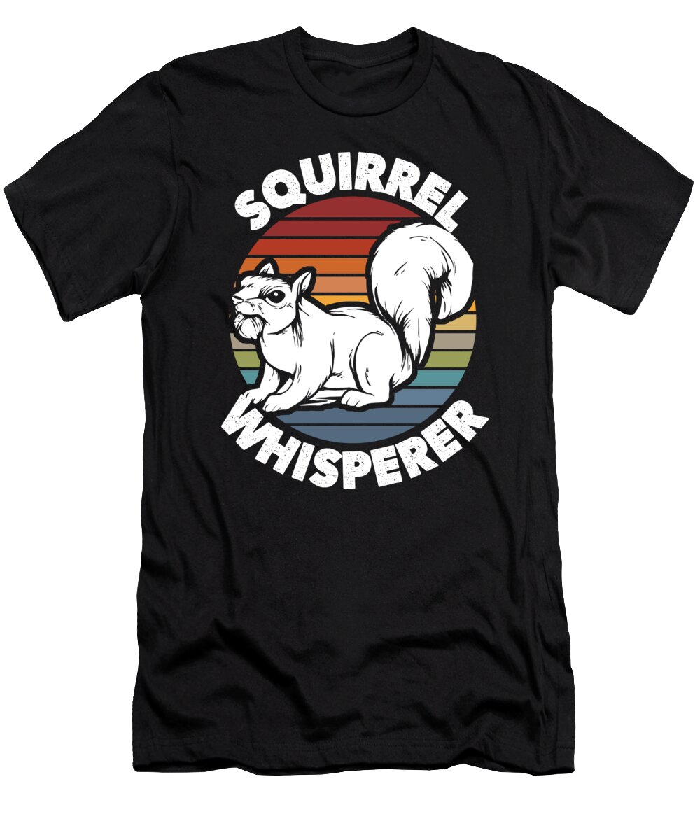 Squirrel T-Shirt featuring the digital art Squirrel by Mercoat UG Haftungsbeschraenkt