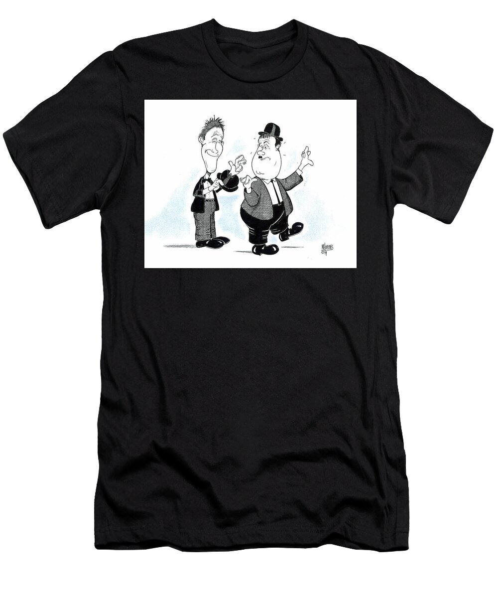Stan T-Shirt featuring the drawing Stan and Babe by Michael Hopkins
