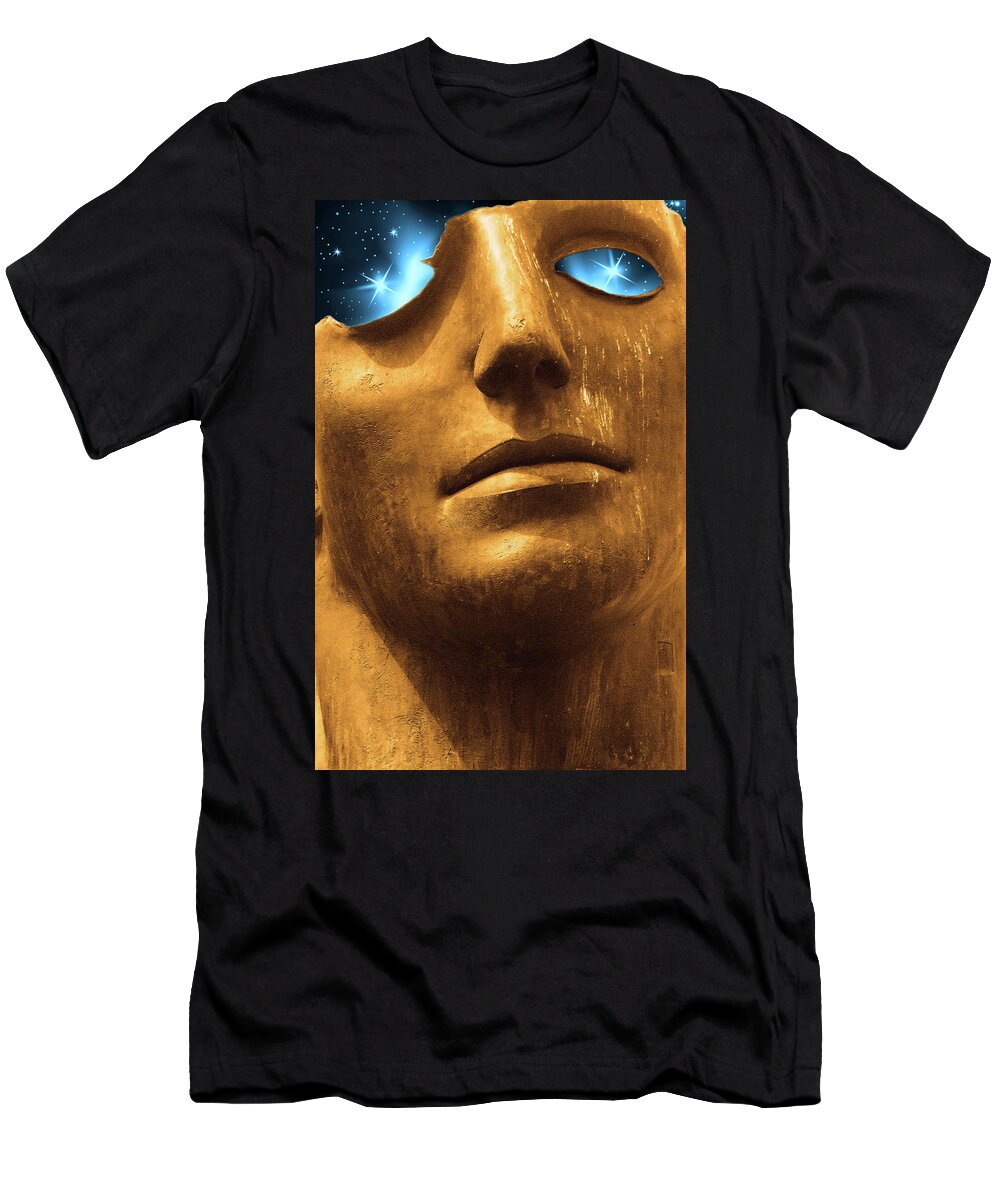 Stars T-Shirt featuring the digital art Star Dreams by Alex Mir