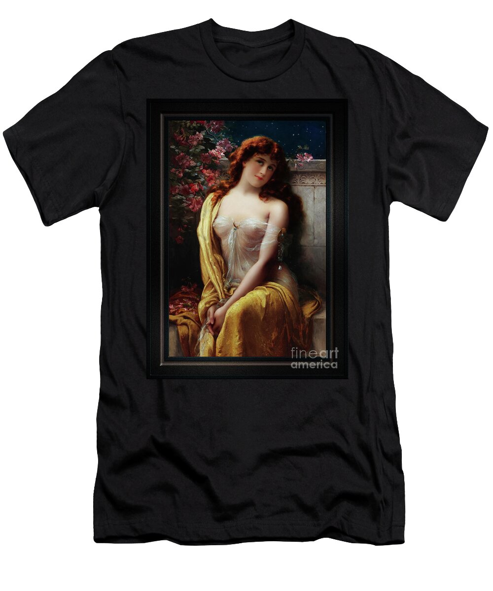 Starlight T-Shirt featuring the painting Starlight by Emile Vernon Classical Fine Art Old Masters Reproduction by Rolando Burbon