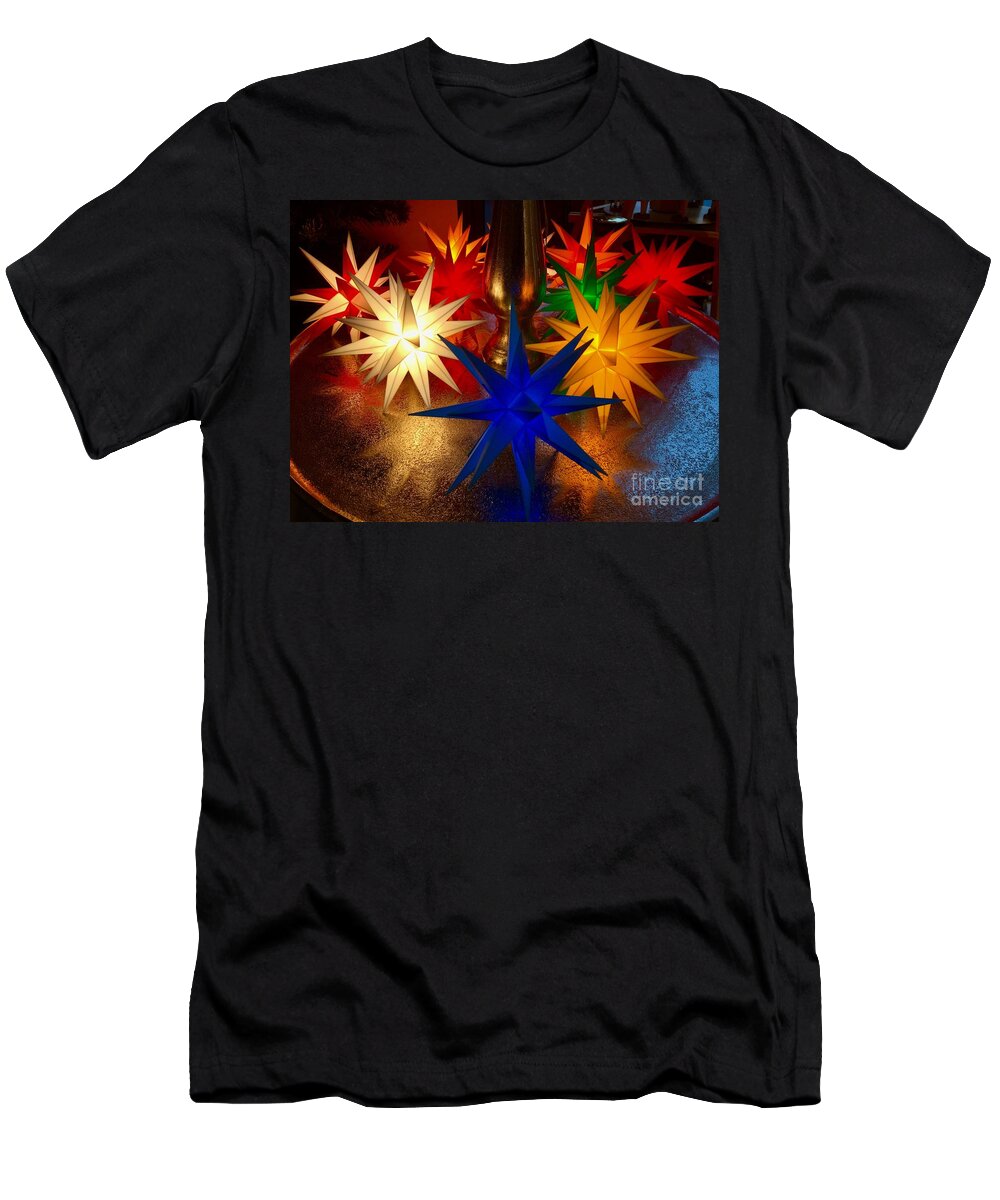 Stars T-Shirt featuring the photograph Moravian Stars by Thomas Schroeder