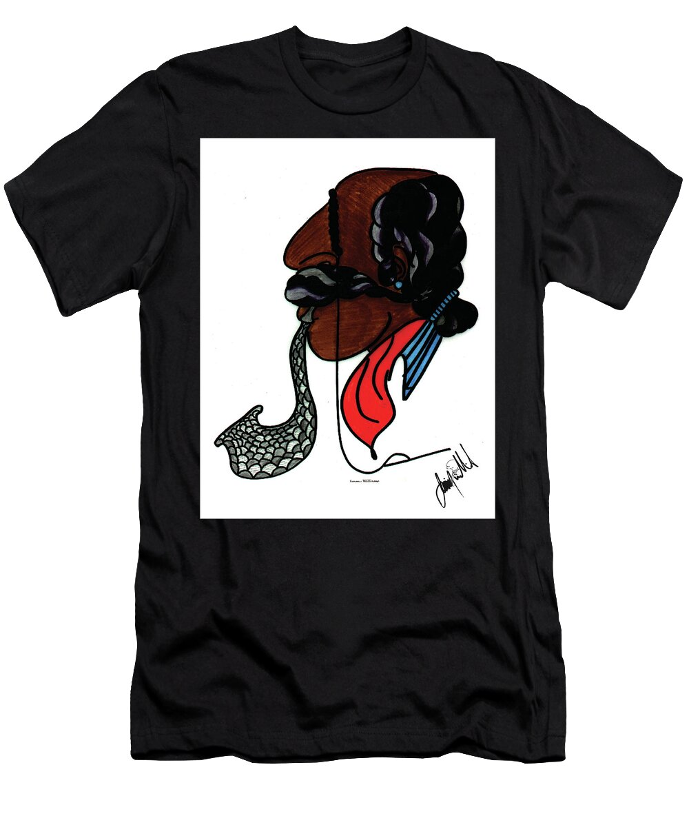  T-Shirt featuring the painting Still Smokin by Jimmy Williams