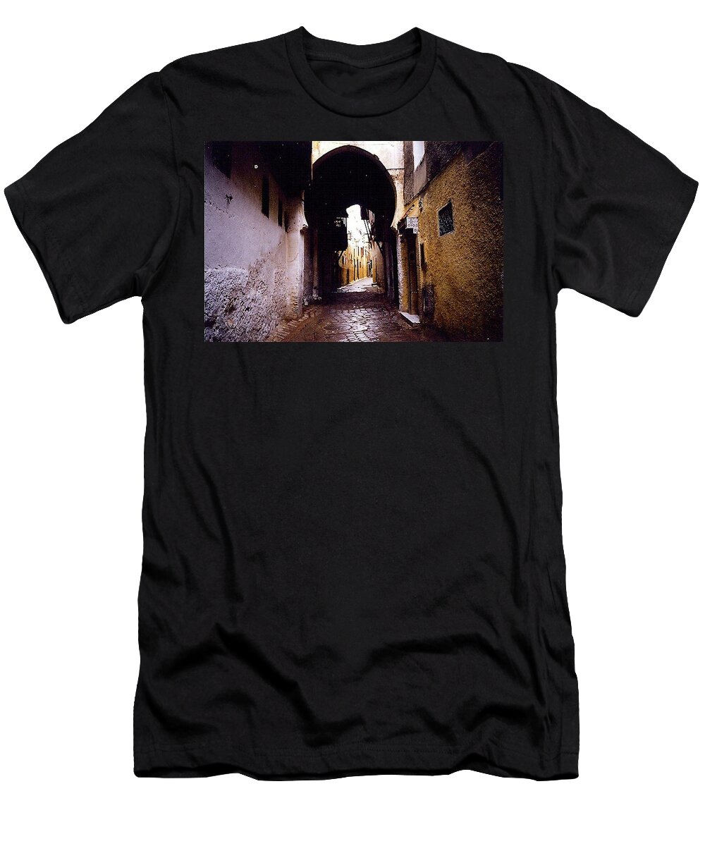 Street T-Shirt featuring the photograph Street in Fez by Stephanie Moore