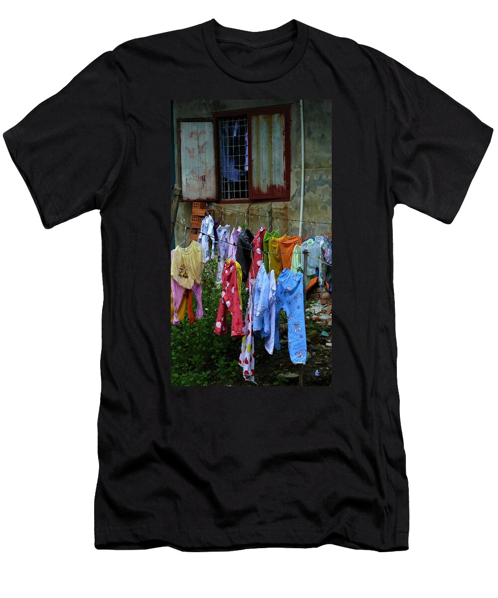 Clothes T-Shirt featuring the photograph Street photography, Vietnam by Robert Bociaga