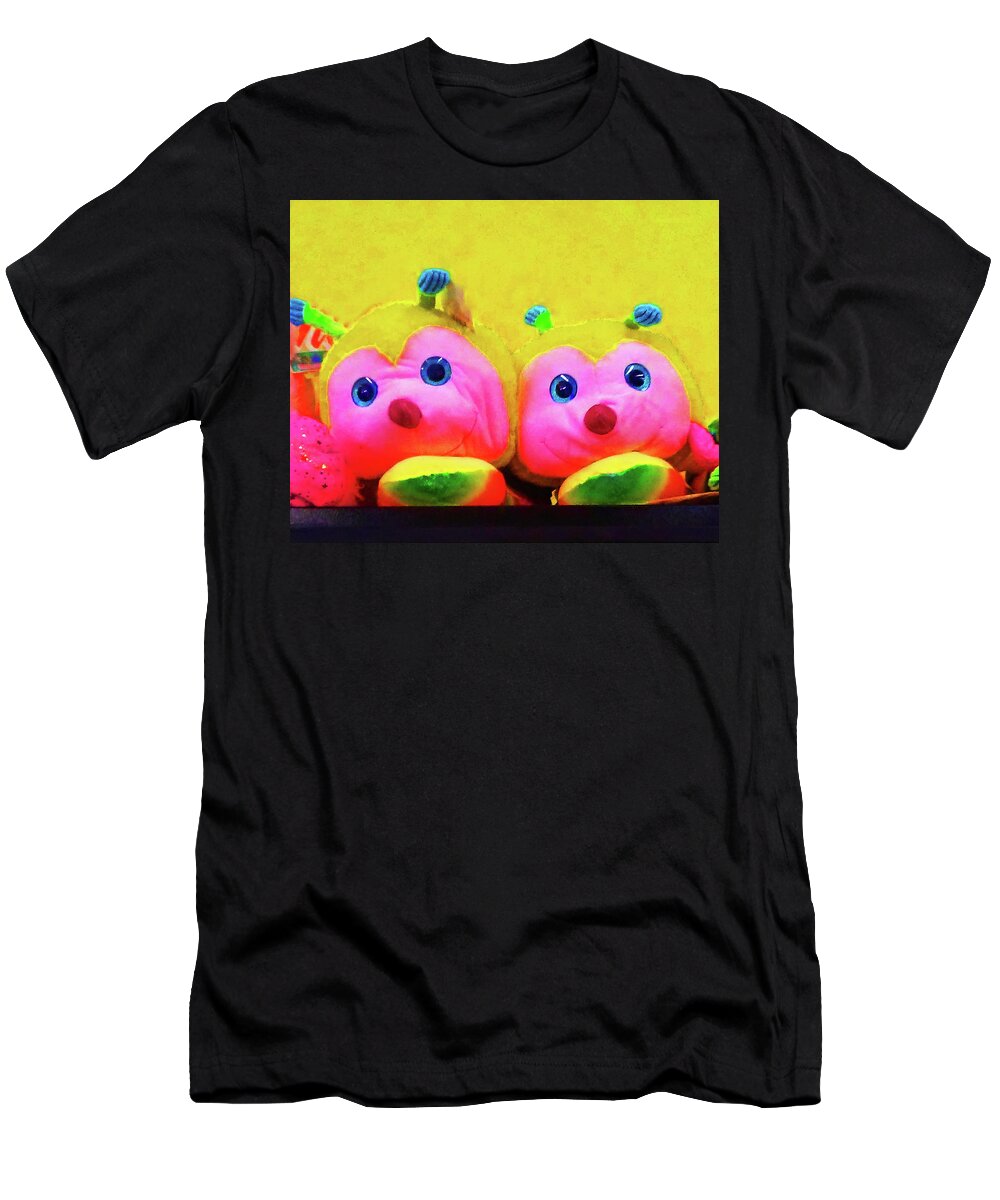 Toys T-Shirt featuring the photograph Stuffed Bees by Andrew Lawrence