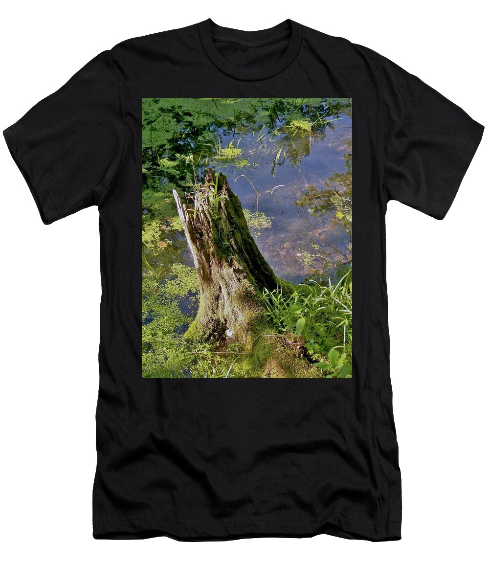Stump T-Shirt featuring the photograph Stump by Julie Grace