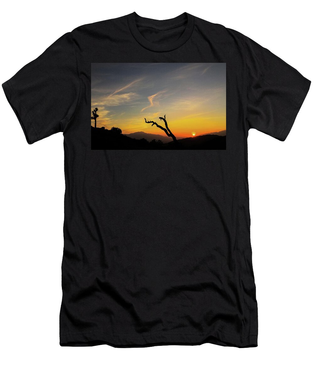 Joshua Tree T-Shirt featuring the photograph Sundown by JoAnn Lense