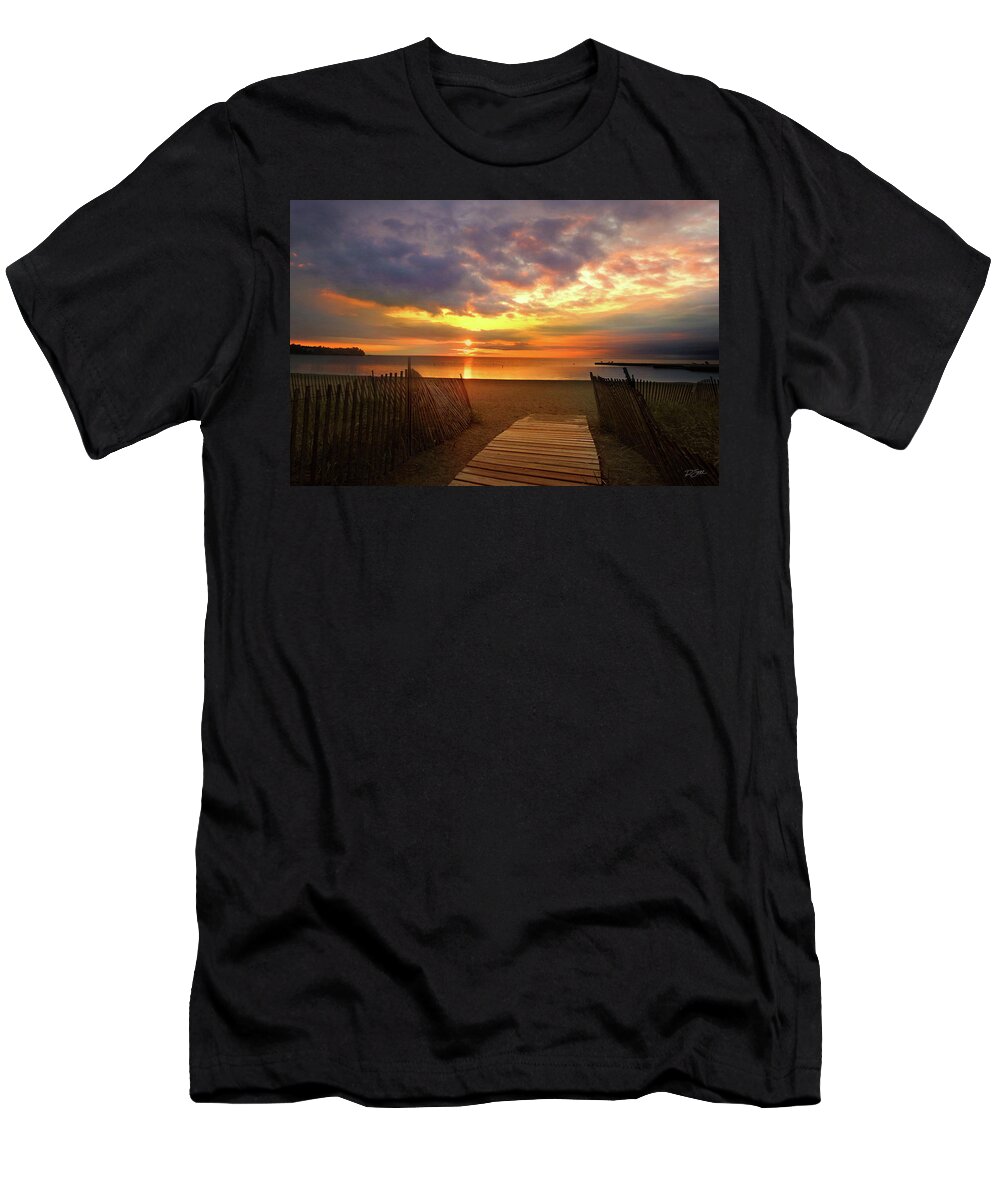 Dorr County T-Shirt featuring the photograph Sunset at Fish Creek by Rod Seel
