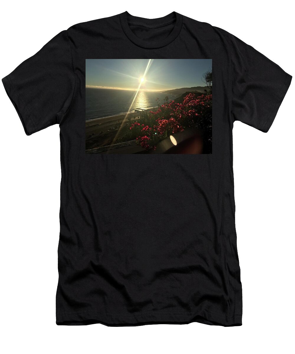 Photography T-Shirt featuring the photograph Sunset In Malibu by Lisa White
