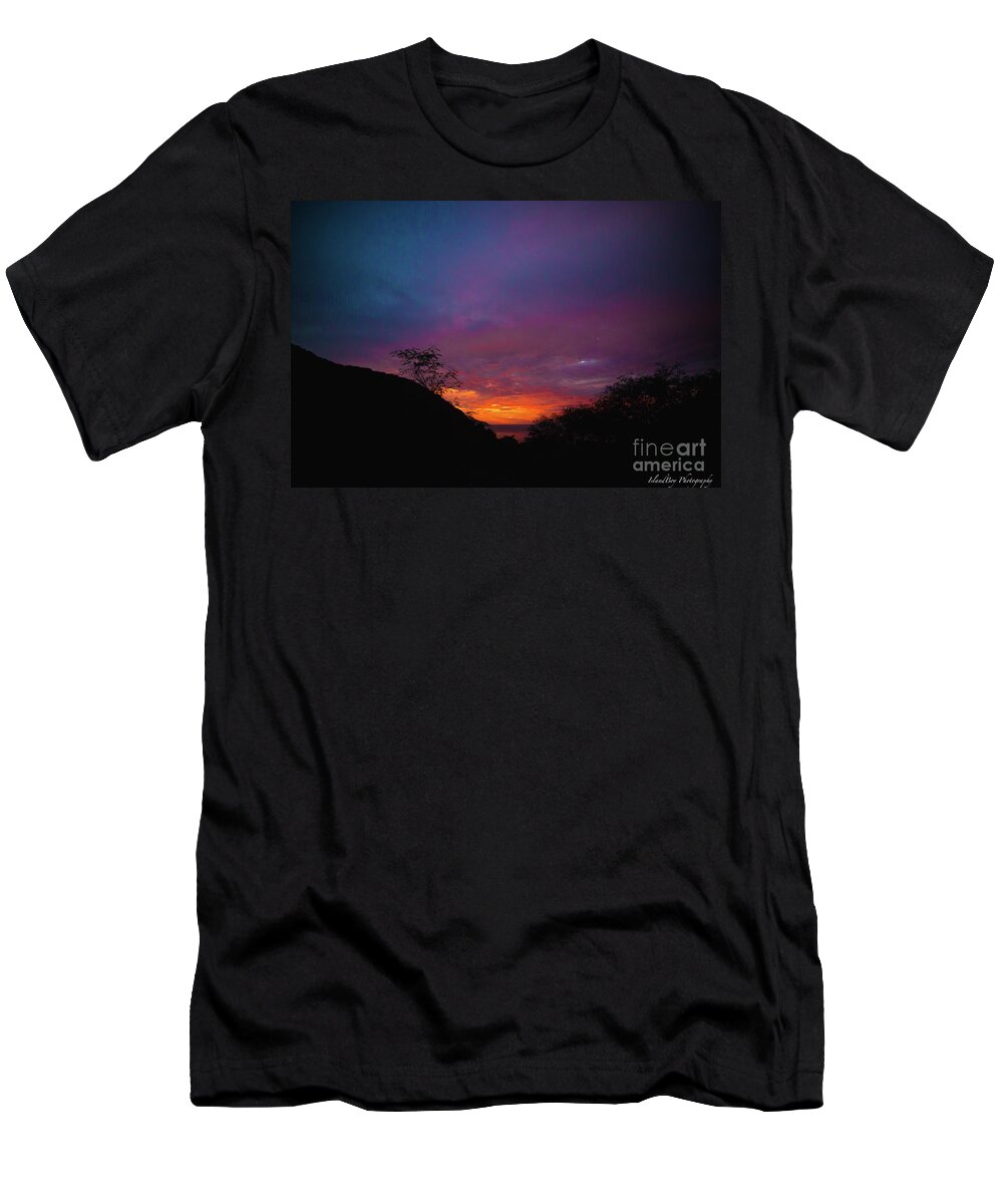  T-Shirt featuring the photograph Sunset by Leon Miller