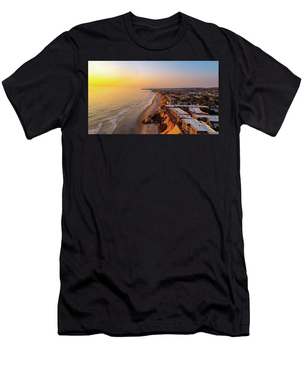 Solana Beach T-Shirt featuring the photograph Sunset SoCal by Anthony Giammarino