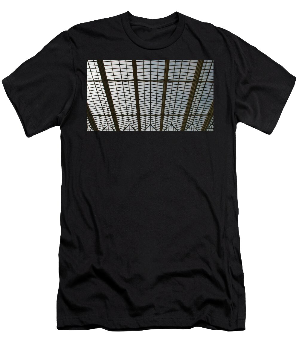 Architecture T-Shirt featuring the photograph Symmetrical Glass Roof by Moira Law