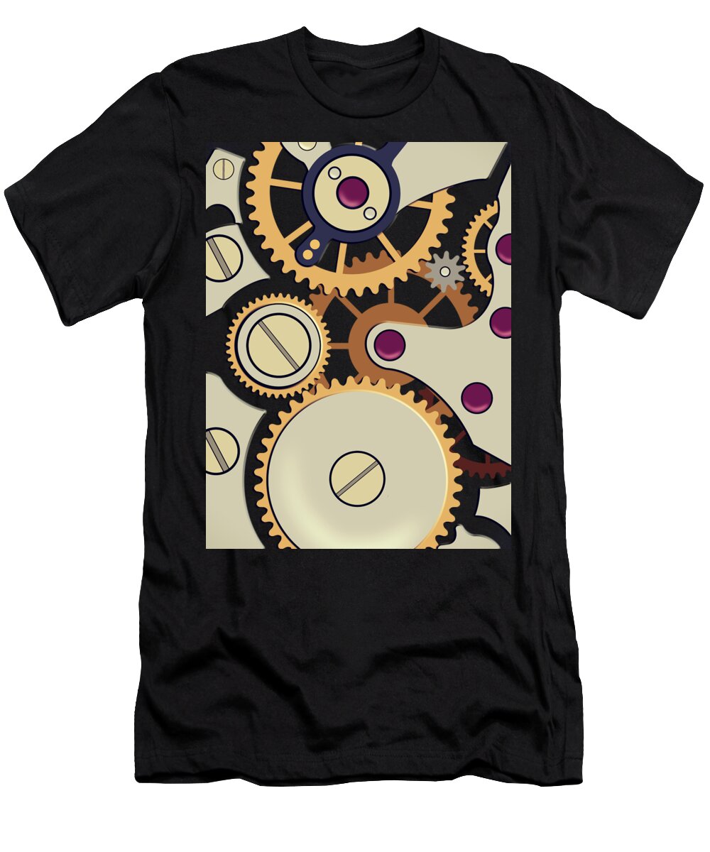 Clockwork T-Shirt featuring the photograph Synchronised by Mark Rogan