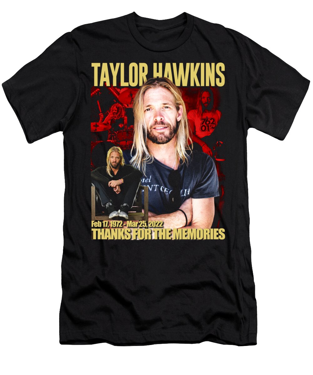 Taylor Hawkins T-Shirt featuring the digital art Taylor Hawkins by Yuli Anggraeni