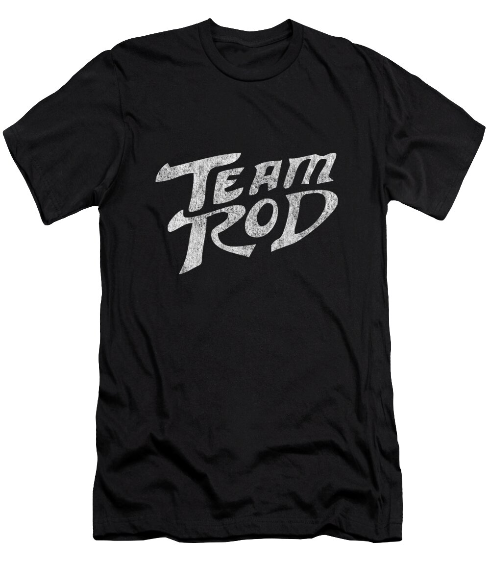 Funny T-Shirt featuring the digital art Team Rod Retro by Flippin Sweet Gear
