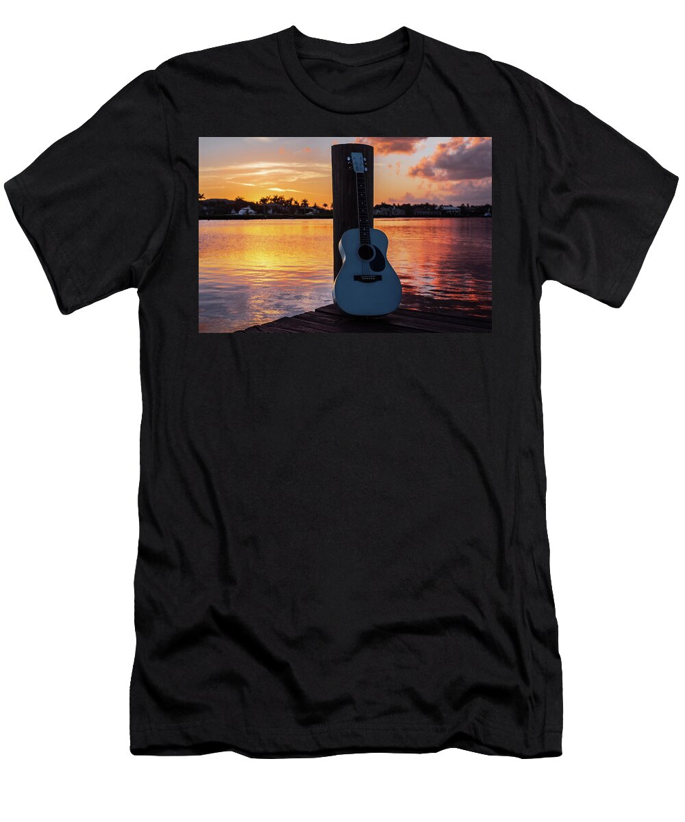 Music T-Shirt featuring the photograph Tequila Sunrise by Laura Fasulo