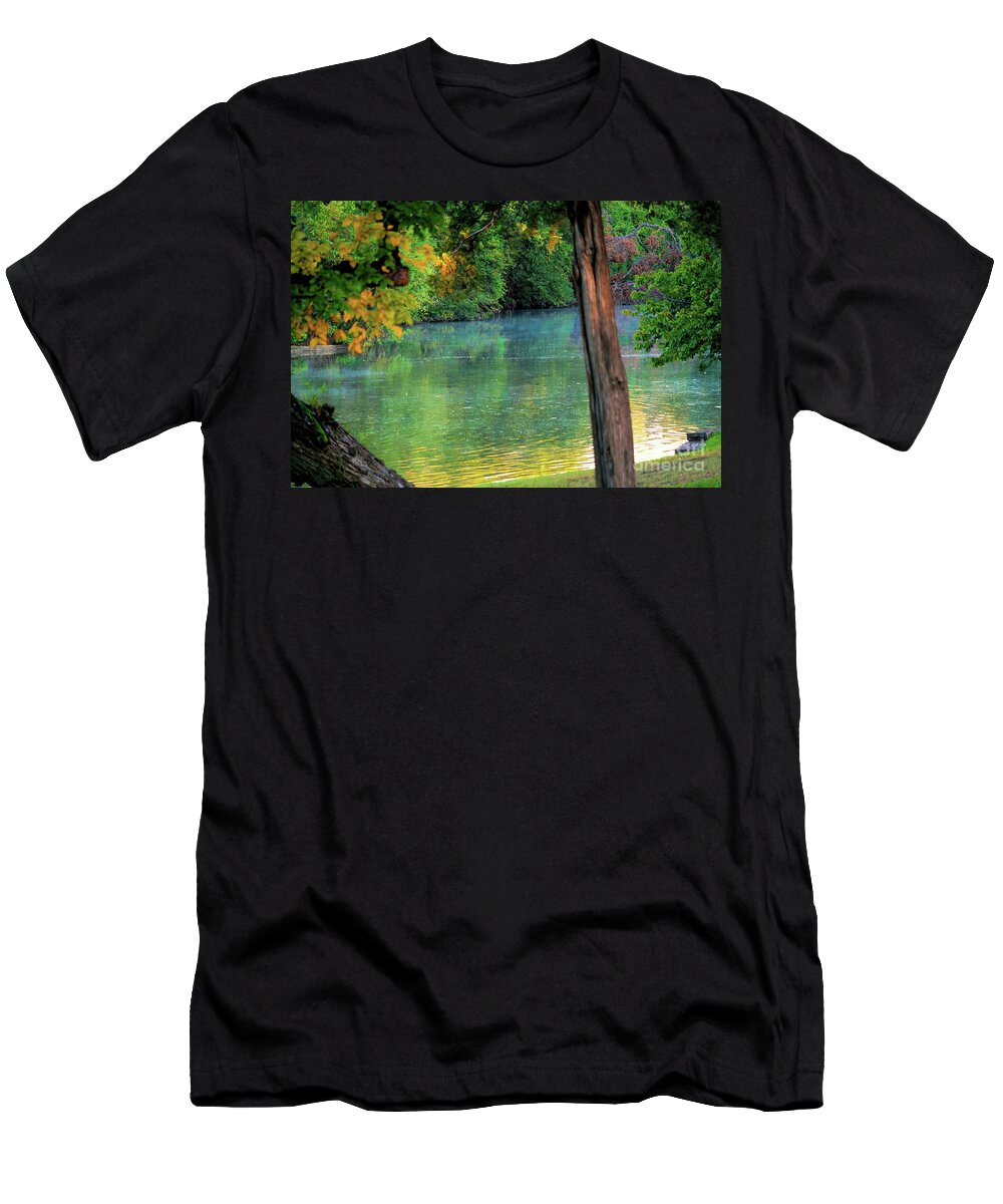 Landscape T-Shirt featuring the photograph The Arrival by Diana Mary Sharpton