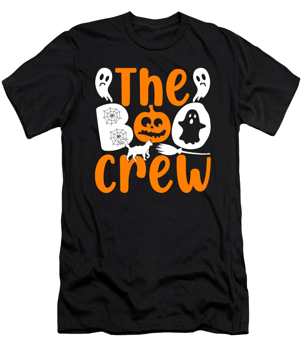Halloween T-Shirt featuring the digital art The Boo Crew Halloween by Flippin Sweet Gear