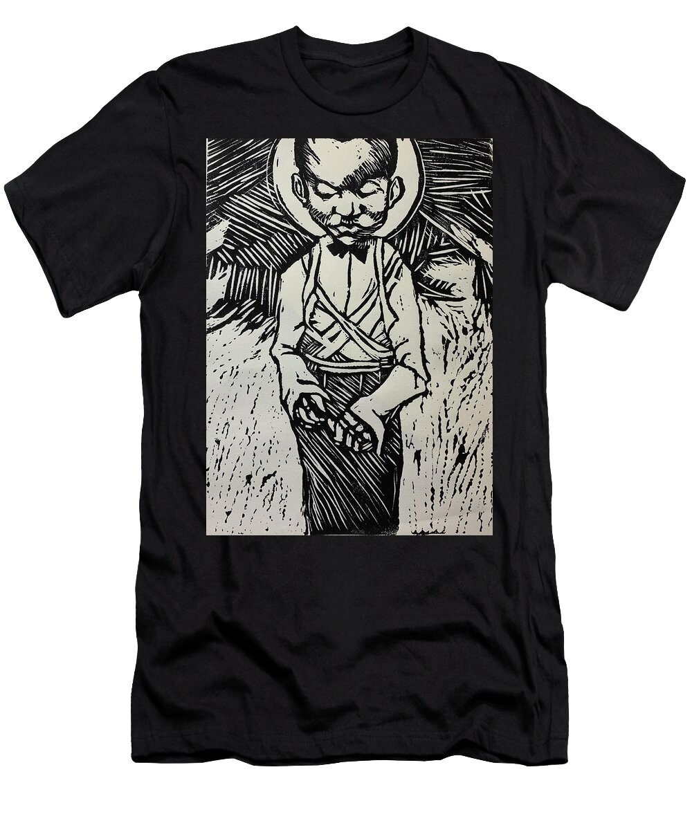  T-Shirt featuring the relief The Borrower by Try Cheatham
