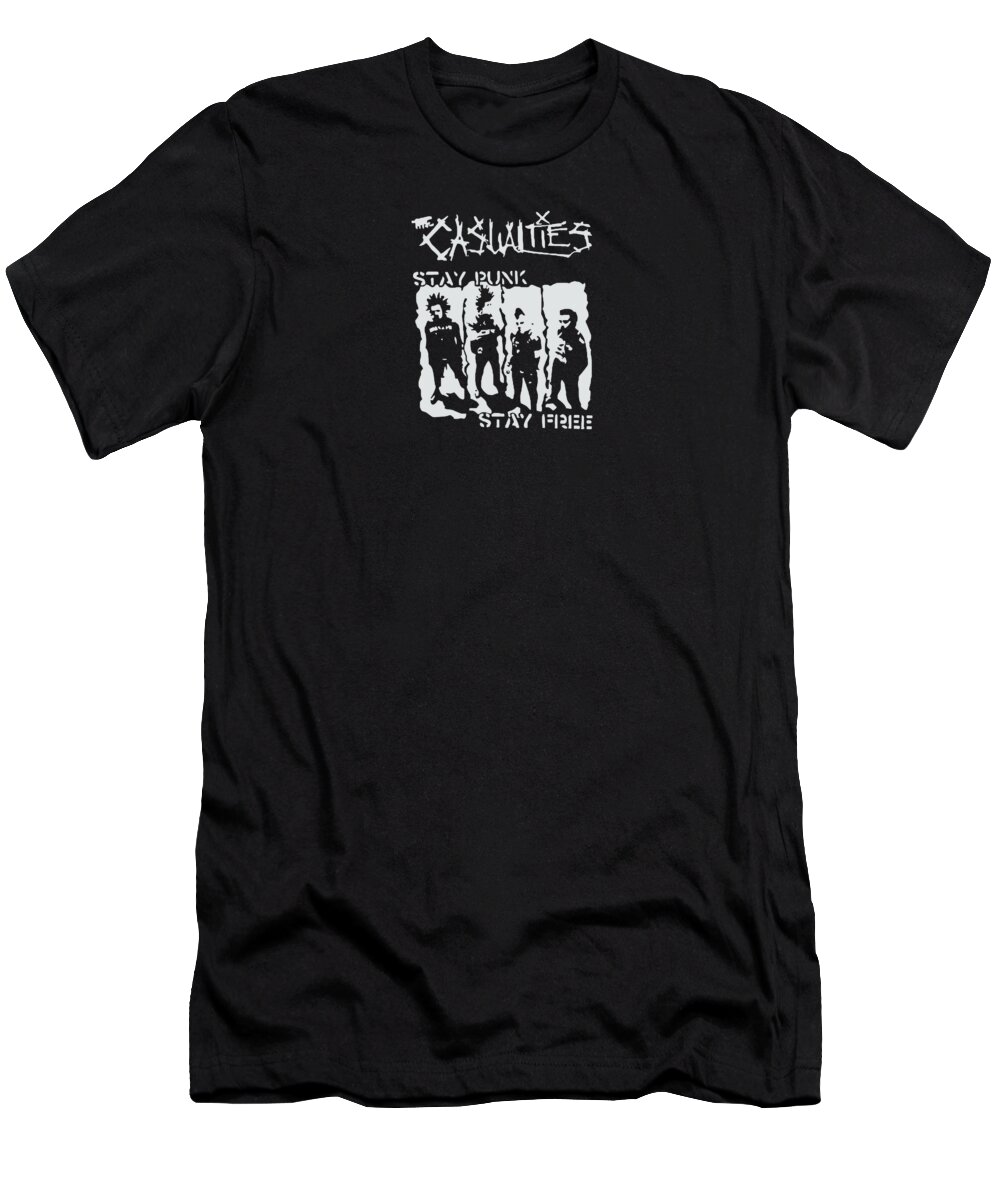 Punk T-Shirt featuring the digital art The Casualties by Kelle Hill