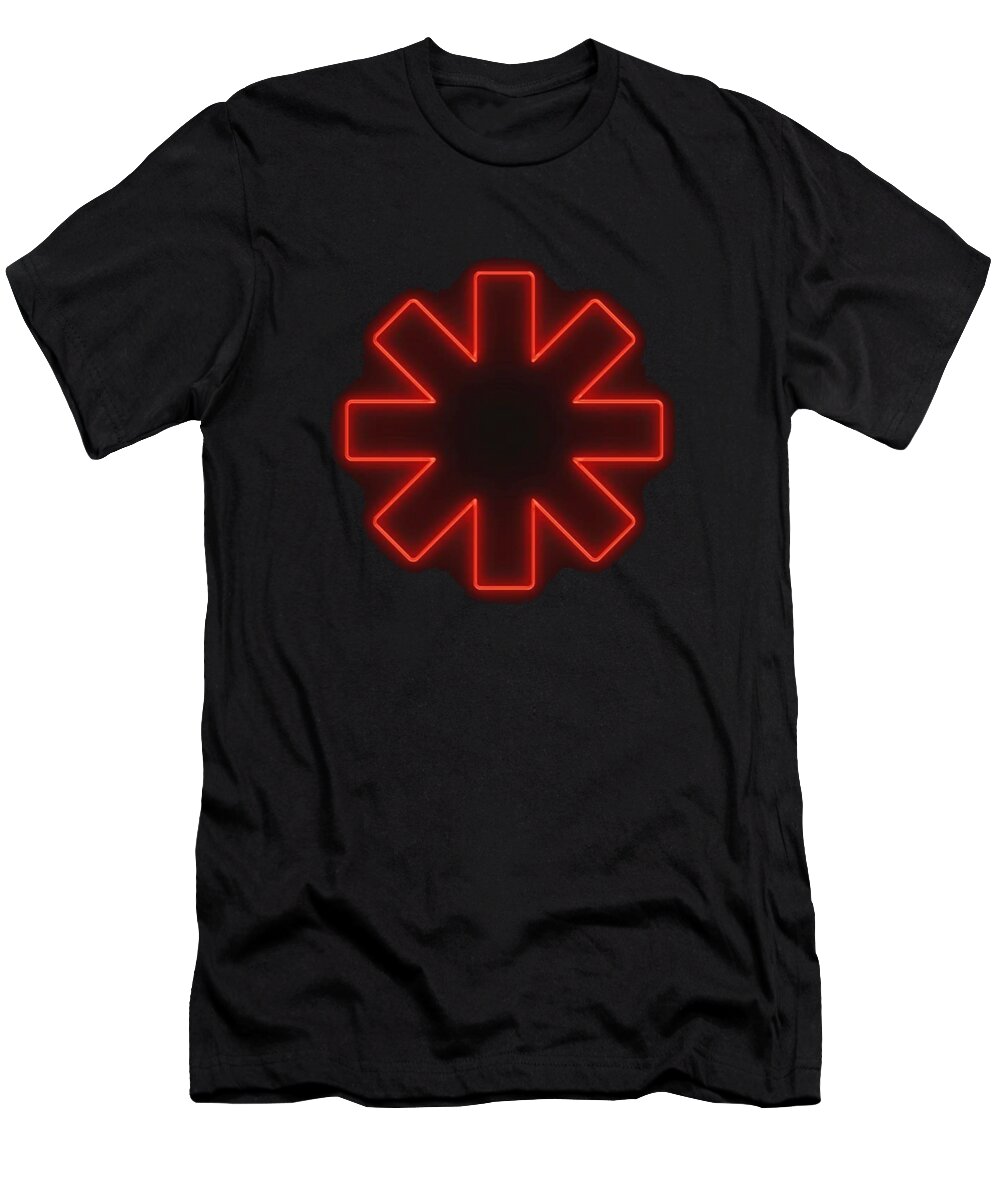Red Hot Chili Peppers T-Shirt featuring the digital art The Chili Peppers Retro Logo by Notorious Artist