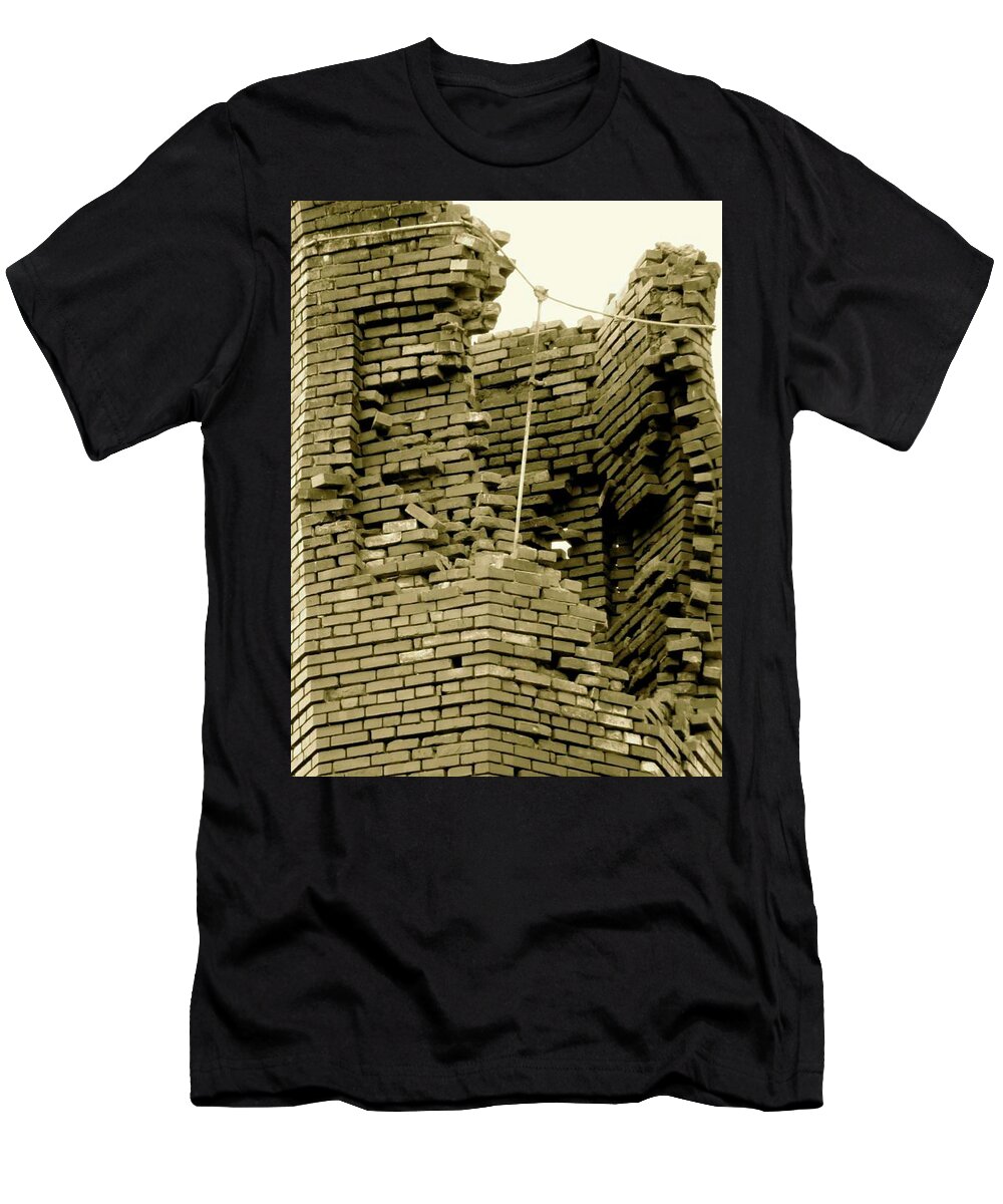 Abstract T-Shirt featuring the photograph The Chimney by Azthet Photography