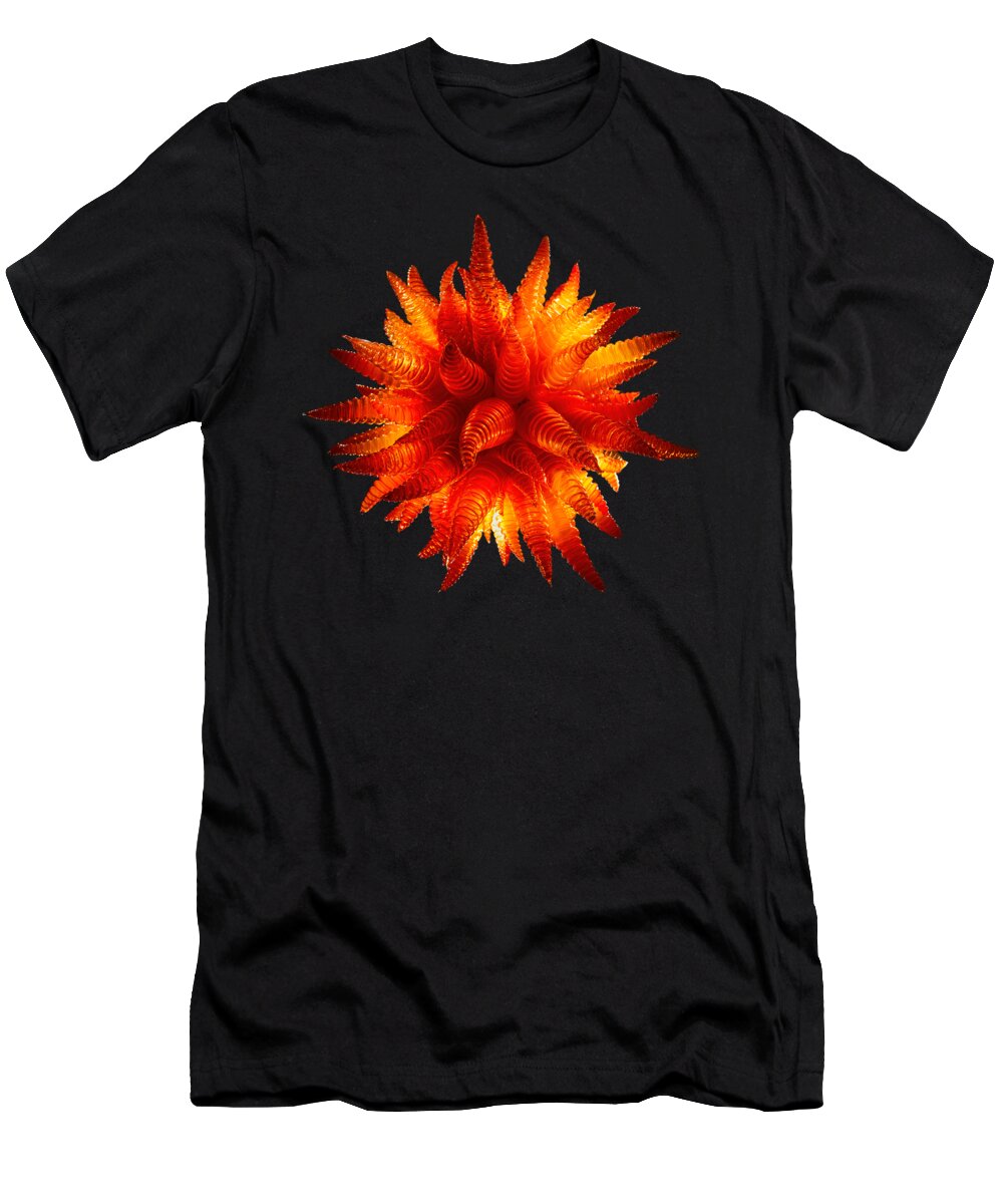 Glass T-Shirt featuring the photograph The Element of Fire by Quin DeVarona