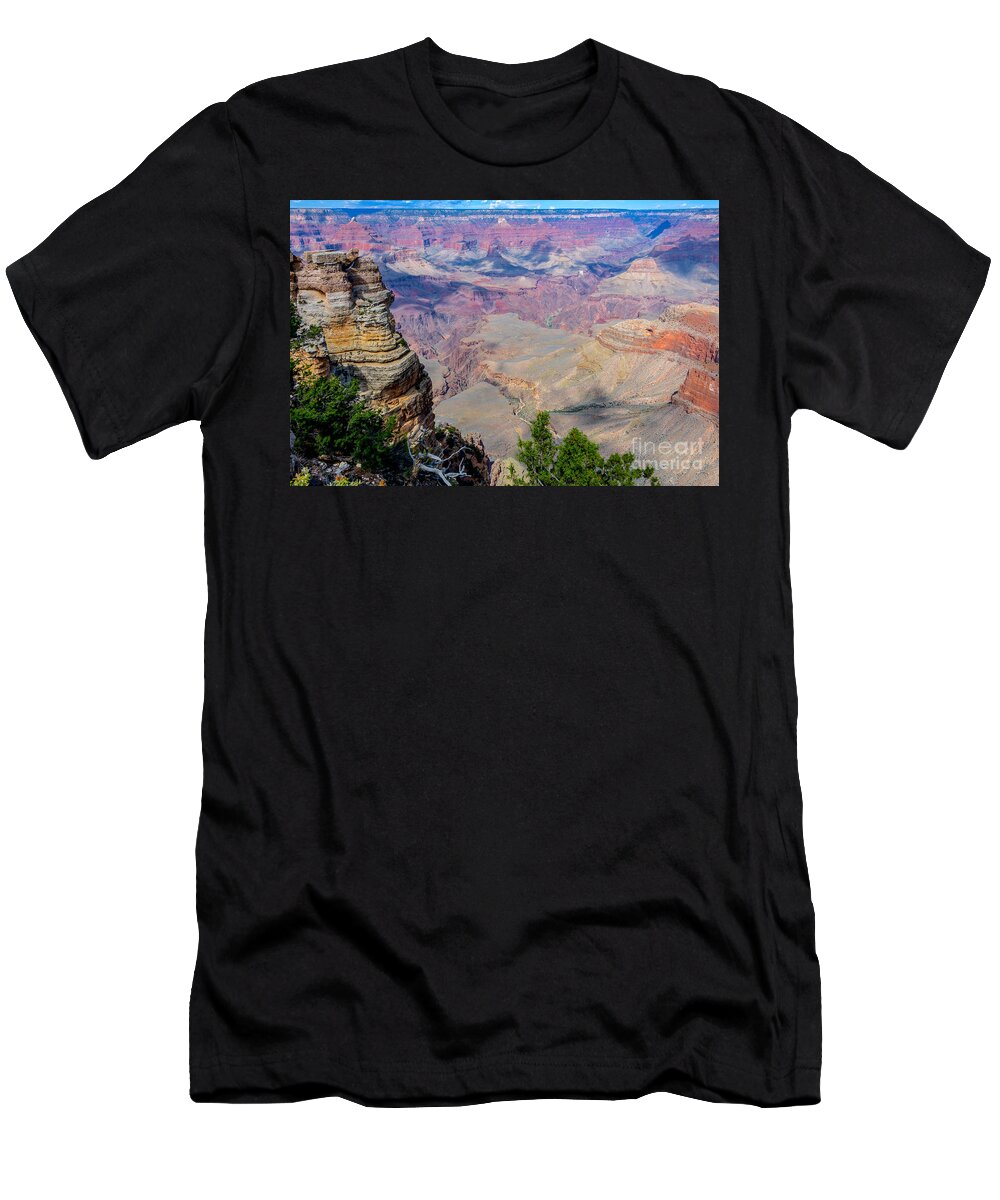 The Grand Canyon South Rim T-Shirt featuring the digital art The Grand Canyon South Rim by Tammy Keyes