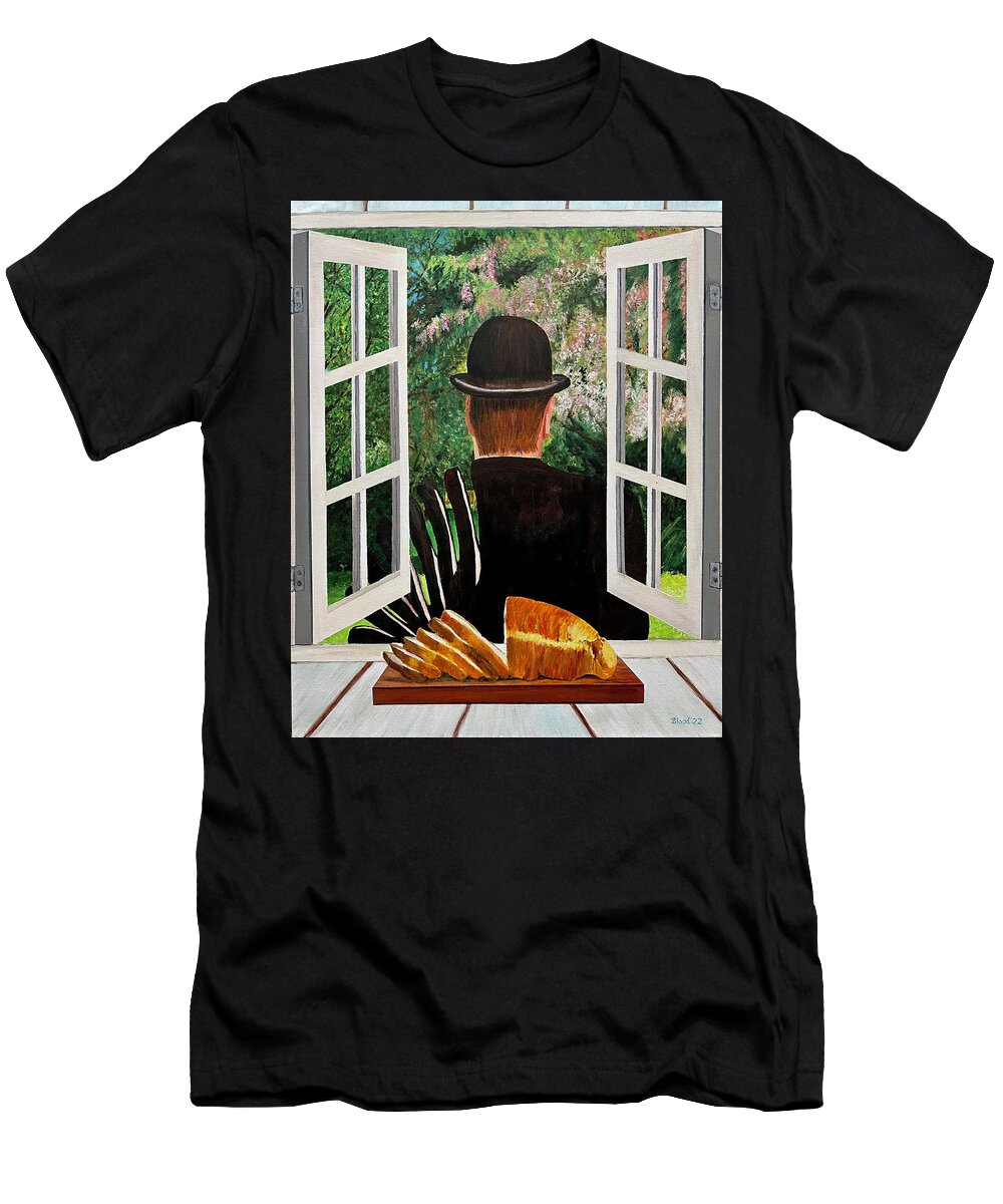 Sliced Bread T-Shirt featuring the painting The Greatest Thing by Thomas Blood