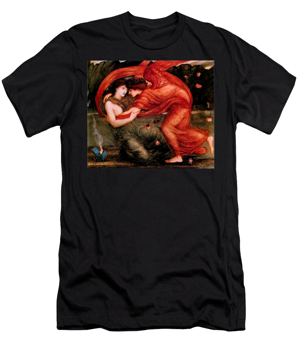 Lamentation T-Shirt featuring the painting The Lamentation 1866 by Sir Edward Coley Burne Jones