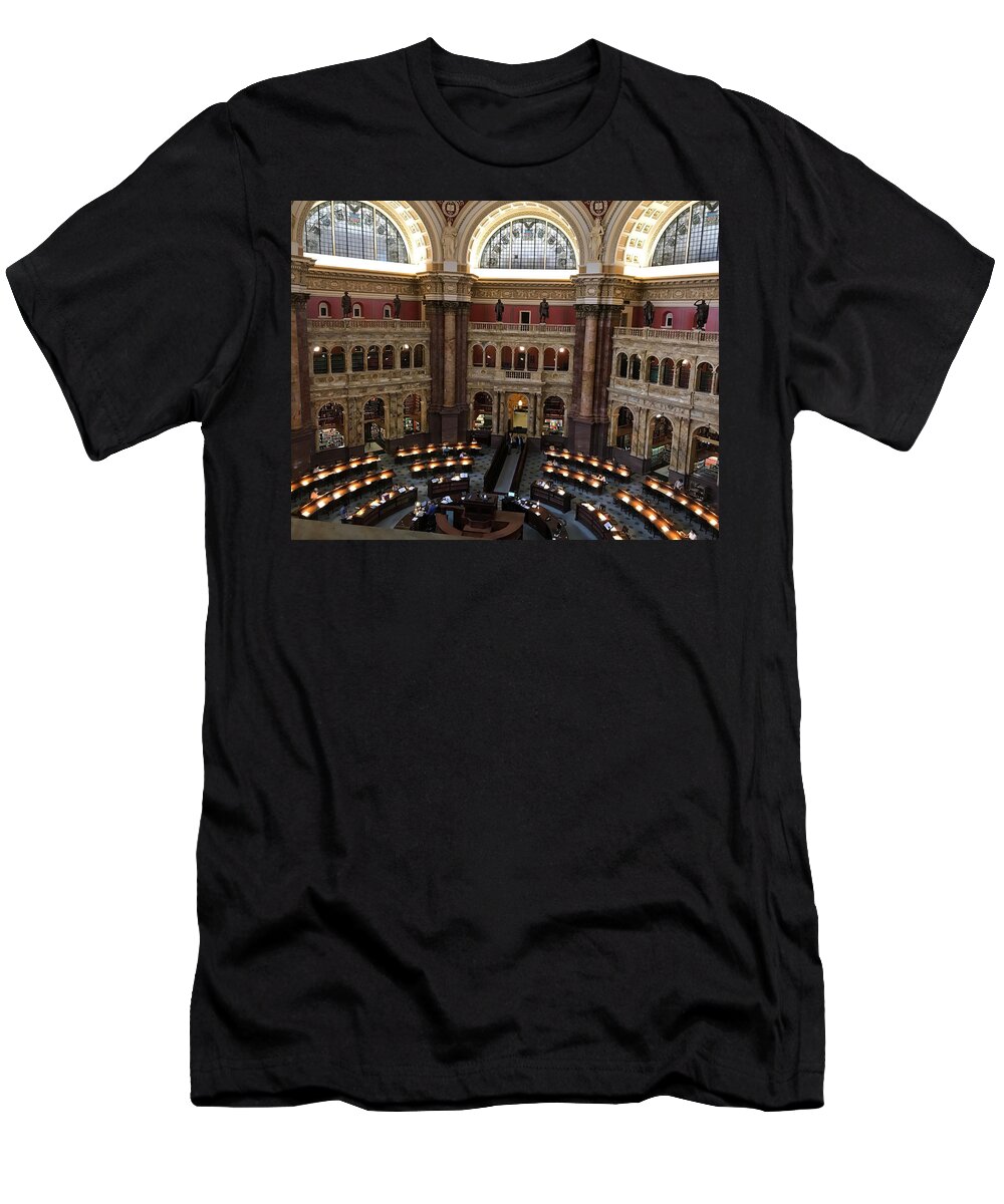Library Of Congress T-Shirt featuring the photograph The Library of Congress by Lee Darnell