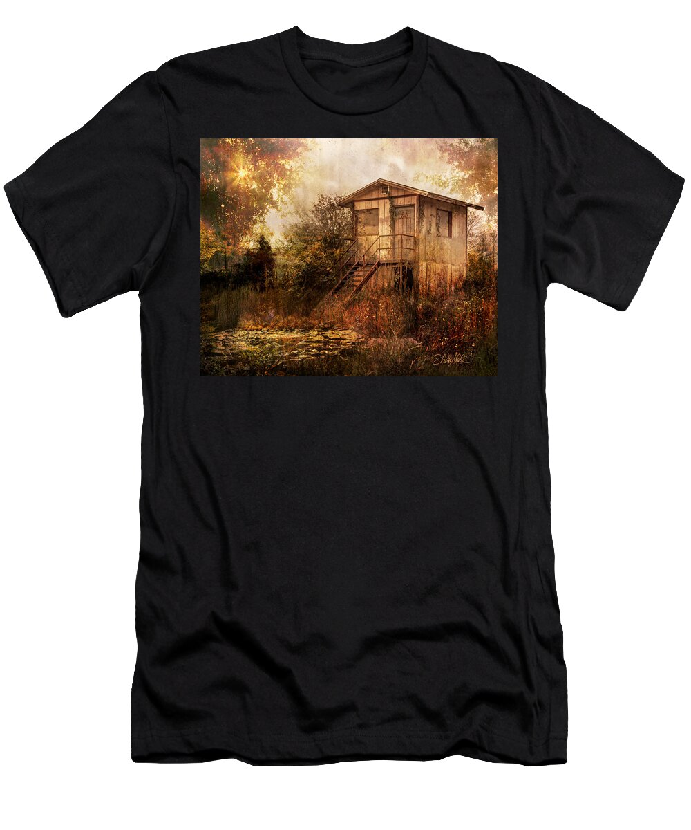 T-Shirt featuring the photograph The Old GateHouse by Shara Abel