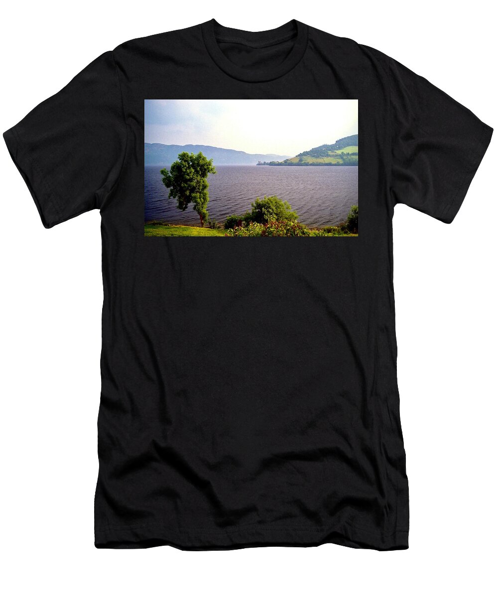  T-Shirt featuring the photograph The Shores of Loch Ness by Gordon James