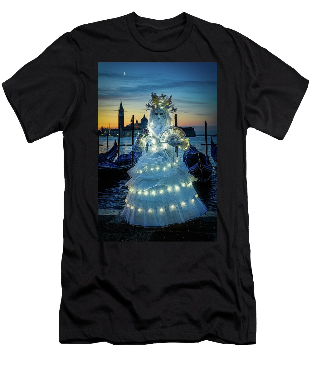 Mask T-Shirt featuring the photograph The Beauty Of Carnivale by Chris Lord