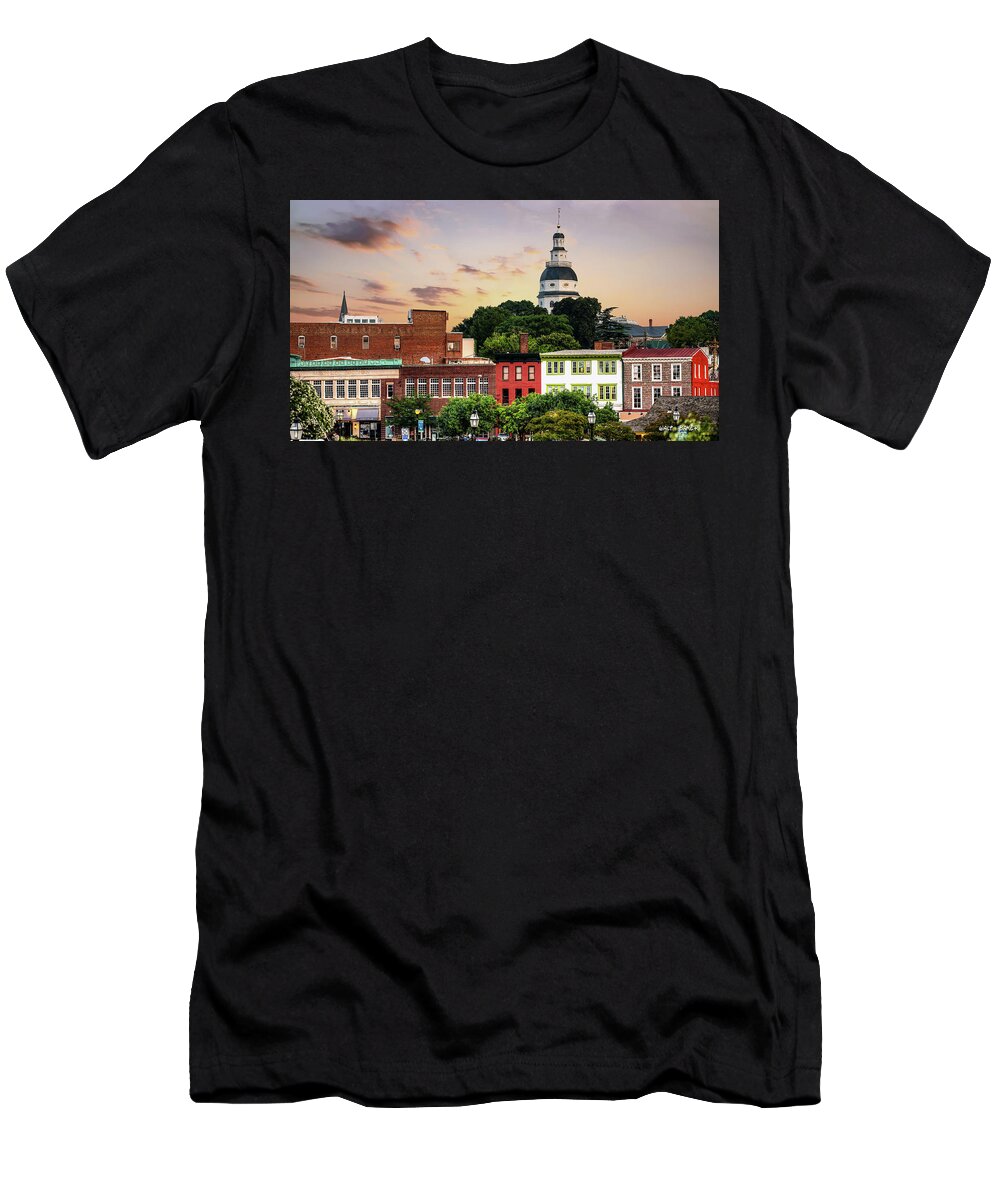 State Capitol T-Shirt featuring the photograph The State Capitol by Walt Baker